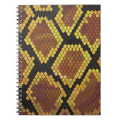 Carnet Serpent Brown et impression or (Devant)