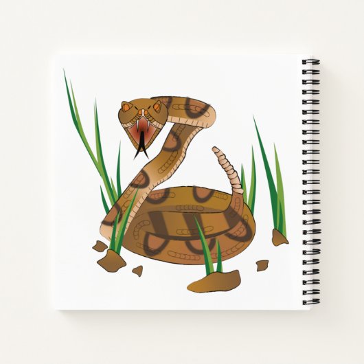 Carnet Serpent dans l'herbe (Dos)