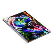 Carnet Serpent de Cobra aux écailles turquoise et bleue v (Côté Droit)