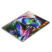 Carnet Serpent de Cobra aux écailles turquoise et bleue v (Côté gauche)