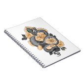 Carnet Serpent et roses jaunes (Côté Droit)