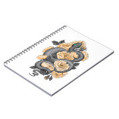 Carnet Serpent et roses jaunes (Côté gauche)