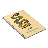 Carnet Serpent Graphique Nommé Sujet De L'École (Côté Droit)