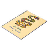 Carnet Serpent Graphique Nommé Sujet De L'École (Côté gauche)