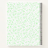 Carnet Serpent jaune vert brillant amusant et heureux sur (Dos)