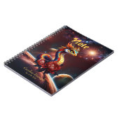 Carnet Serpent royal étoilé de l'univers. (Côté gauche)