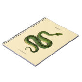 Carnet Serpent vert africain (Côté gauche)