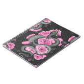 Carnet Serpents et roses roses (Côté gauche)