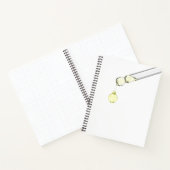 Carnet Sérum jaune déversé d'une pipette (Intérieur)