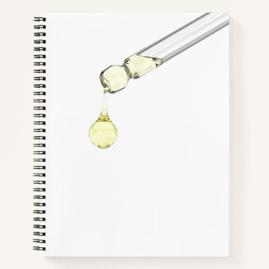 Carnet Sérum jaune déversé d'une pipette (Devant)