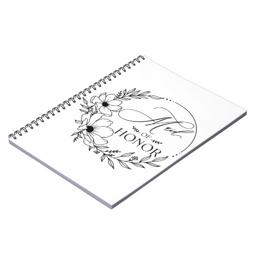 Carnet servante d'honneur (Côté gauche)