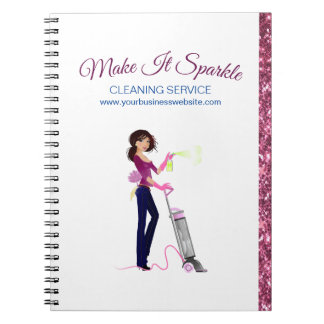 Carnet Service De Nettoyage De Cartoon Maid Sparkle