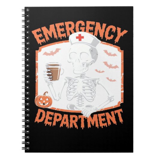 Carnet Service d'urgence Funny Halloween Nurse Essenti (Devant)