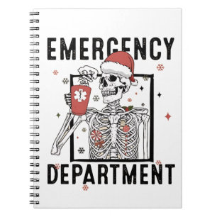 Carnet Service d'urgence Skeleton Nuring Coffee Lover