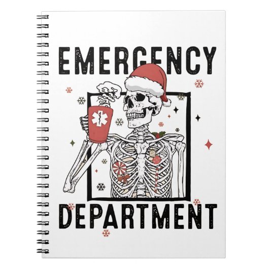 Carnet Service d'urgence Skeleton Nuring Coffee Lover (Devant)