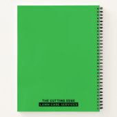 Carnet Services d'entretien de pelouse Typographie audaci (Dos)