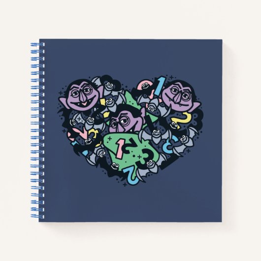 Carnet Sésame Sésame | Comte von Count Doodle Heart (Devant)