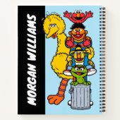 Carnet Sesame Street | Ajoutez votre nom (Dos)