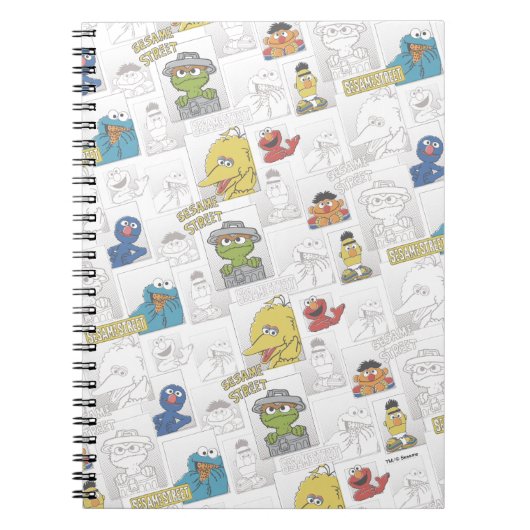 Carnet Sesame StreetVintage Comic Motif (Devant)