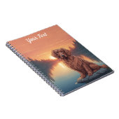 Carnet Setter irlandais par lac (Côté Droit)