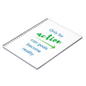 Carnet Seulement par action peuvent les buts deviennent (Côté gauche)