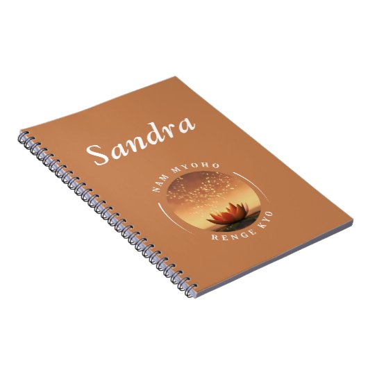 Carnet SGI bouddhiste Lotus et NMRK (Côté Droit)