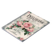 Carnet shabby chic, découpage, victorien, français chic,  (Côté gauche)