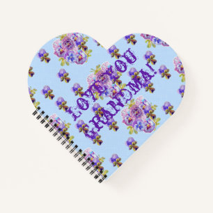 Carnet Shabby Chic Love You Grand-mère