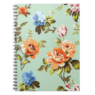 Carnet Shabby Chic Rose Motif Vintage
