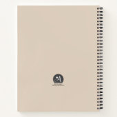Carnet Shabby Chic Rose style victorien spirale Notebook (Dos)