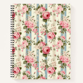 Carnet Shabby Chic Roses Vintages