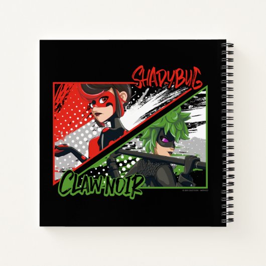 Carnet Shadybug et Noir glacé (Dos)