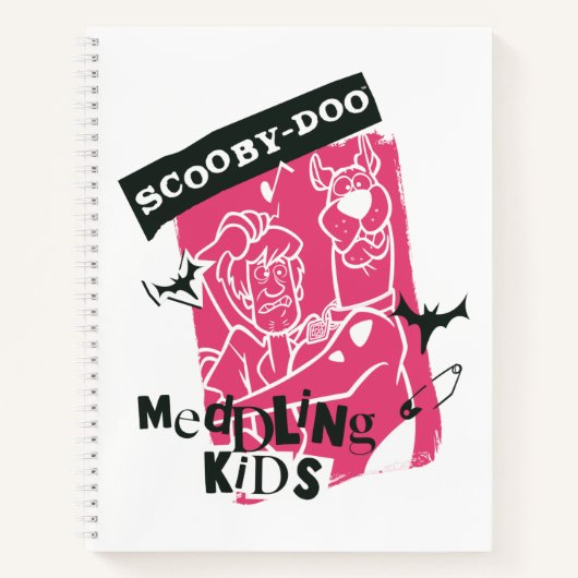 Carnet Shaggy and Scooby Doo Meddling Kids Punk Outline (Devant)