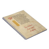 Carnet Shakespeare Sonnet 15 (XV) sur Parchemin (Côté Droit)