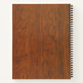 Carnet Shalom en bois sculpté (Dos)