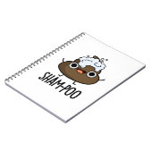 Carnet Sham-poo Caca Drôle Avec Pun Bulles De Shampooing (Côté gauche)