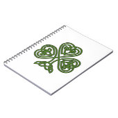 Carnet Shamrock celte - Jour de la Saint Patrick (Côté gauche)