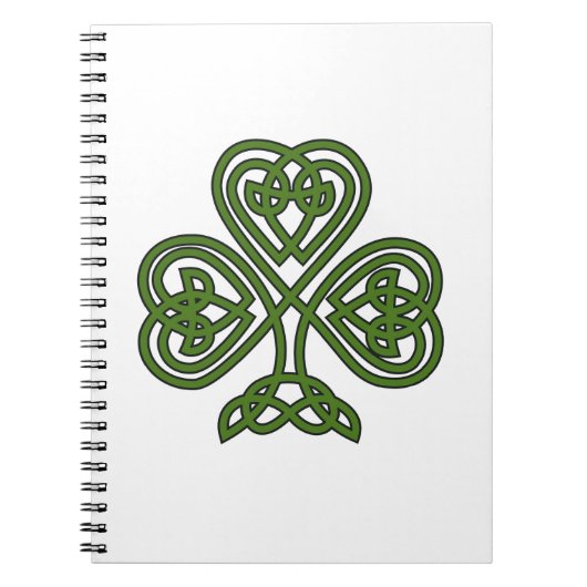 Carnet Shamrock celte - Jour de la Saint Patrick (Devant)