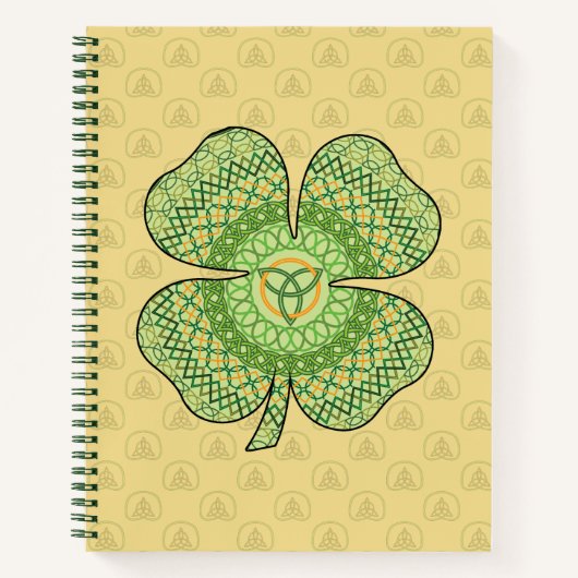 Carnet Shamrock Celtique (Devant)