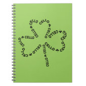 Carnet Shamrock de texte de cello (Devant)