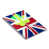 Carnet Shamrock du drapeau irlandais britannique Clover S (Côté Droit)