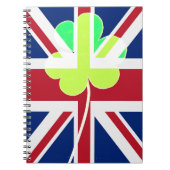 Carnet Shamrock du drapeau irlandais britannique Clover S (Devant)