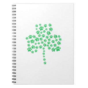 Carnet Shamrock Empreinte de patte de chien