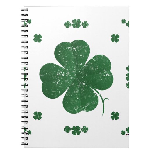 Carnet Shamrock - style vintage (Devant)