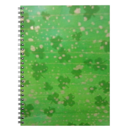 Carnet Shamrocks dorés (Devant)