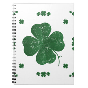 Carnet Shamrocks - vintage style