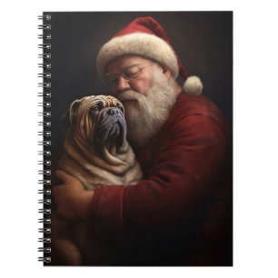 Carnet Shar Pei avec Noël Festif du Père Noël