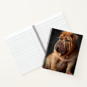 Carnet Shar Pei Chien intelligent avec conception de livr (Intérieur)