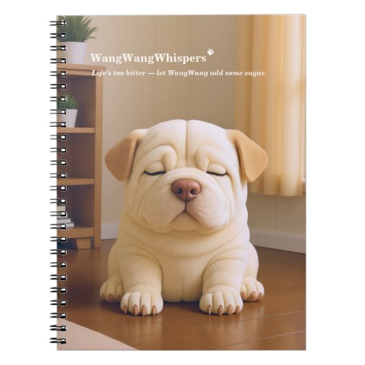 Carnet Shar Pei Puppy - Soft Serenity by WangWang (Devant)