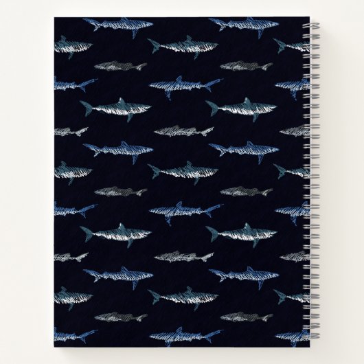 Carnet Shark Invasion Pattern (Dos)